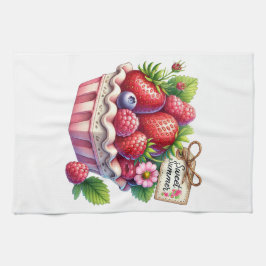 Kitchen Towels-Berry Basket Kitchen Towel キッチンタオル