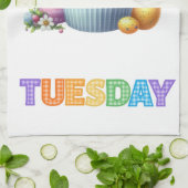 Kitchen Towels-Days Of The Week Kitchen Towels キッチンタオル (折り畳み)