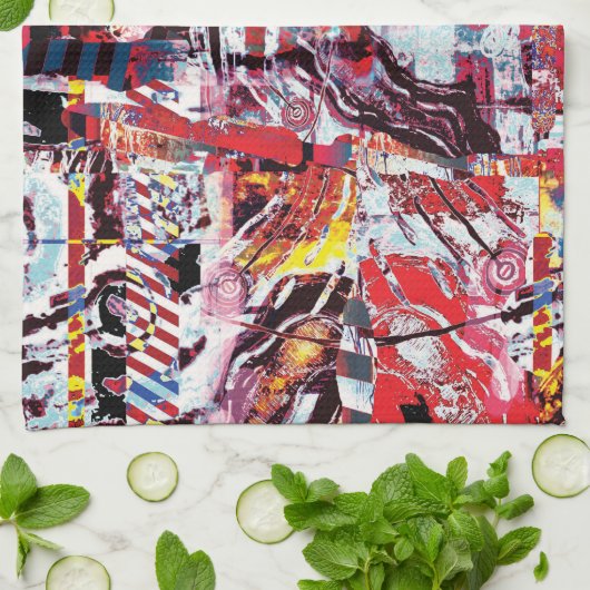 Kitchen Towels – Fragmented Pulse キッチンタオル (折り畳み)