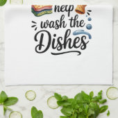 Kitchen Towels-Funny Quote Kitchen Towel キッチンタオル (折り畳み)