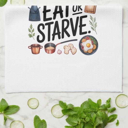 Kitchen Towels Funny Quote Kitchen Towel キッチンタオル (折り畳み)