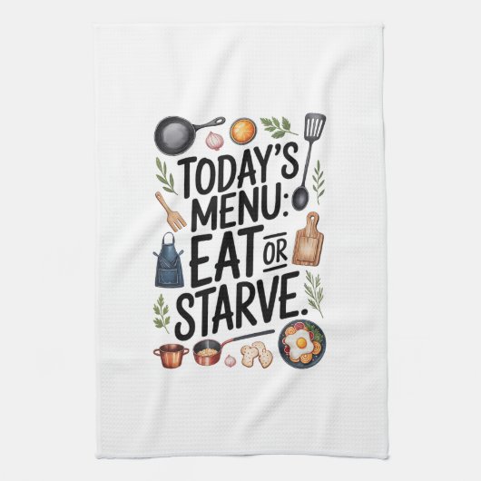 Kitchen Towels Funny Quote Kitchen Towel キッチンタオル (縦)