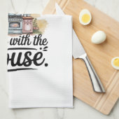 Kitchen Towels-Funny Quote Kitchen Towel キッチンタオル (四つ折り)