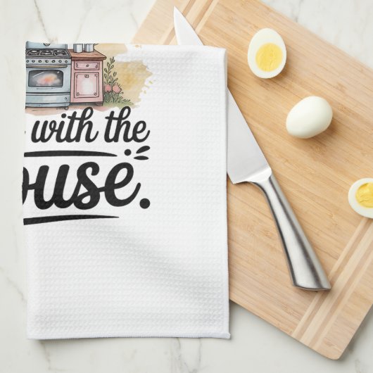 Kitchen Towels-Funny Quote Kitchen Towel キッチンタオル (四つ折り)