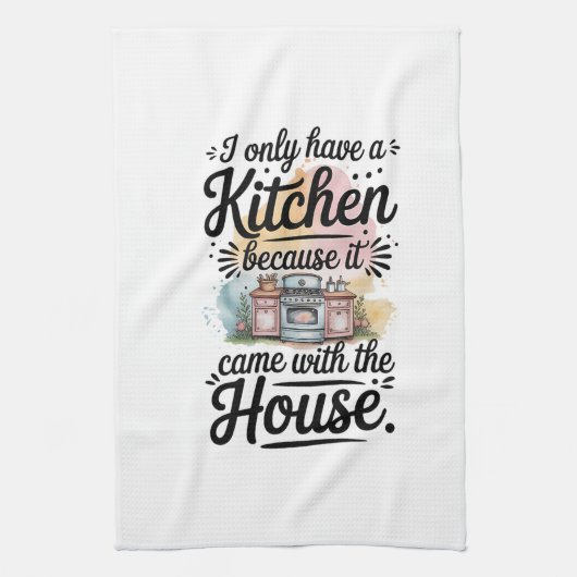 Kitchen Towels-Funny Quote Kitchen Towel キッチンタオル (縦)