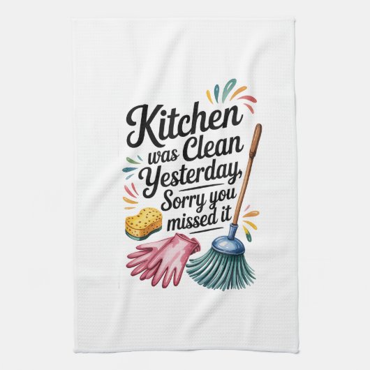 Kitchen Towels-Funny Quote Kitchen Towel キッチンタオル (縦)