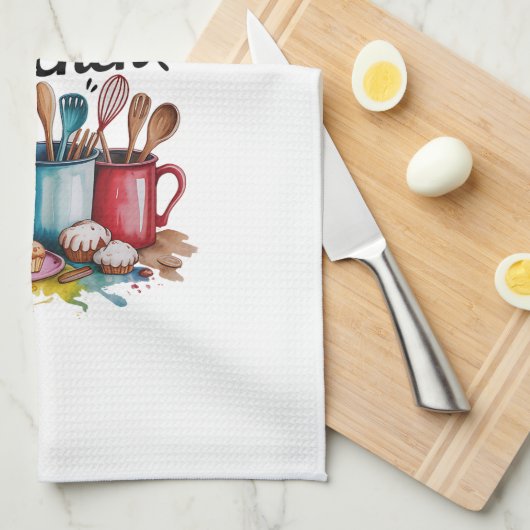 Kitchen Towels-Funny Quote Kitchen Towel キッチンタオル (四つ折り)