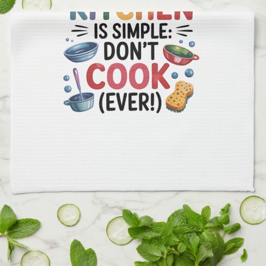 Kitchen Towels-Funny Quote Kitchen Towel キッチンタオル (折り畳み)