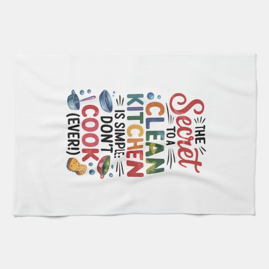 Kitchen Towels-Funny Quote Kitchen Towel キッチンタオル (横)
