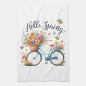 Kitchen Towels-Hello Spring Floral Kitchen Towels キッチンタオル (縦)