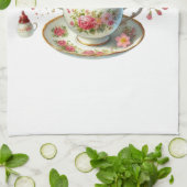 Kitchen Towels-Hello Spring Floral Kitchen Towels キッチンタオル (折り畳み)