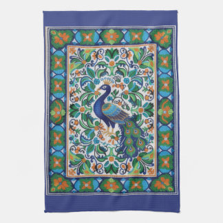 Kitchen Towels - Peacock キッチンタオル