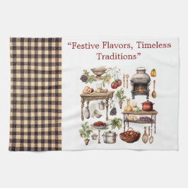 Kitchen Towels-Victorian Christmas Towels キッチンタオル