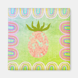 Kitchen Tropical Folk Pineapple マグネット