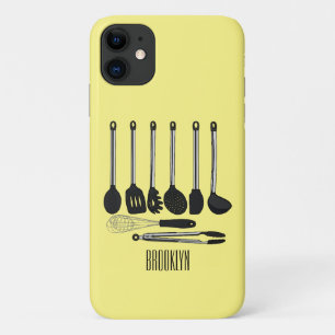 Kitchen utensil cartoon illustration  iPhone 11 ケース