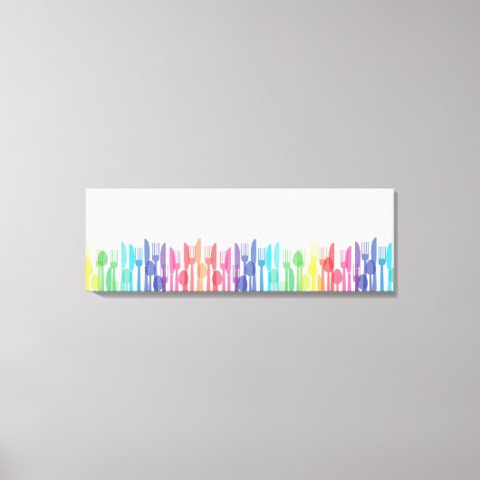 Kitchen Wall Decor 'Cutlery' キャンバスプリント (正面)