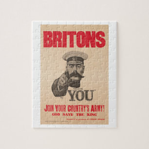 Kitchener Wants WWI Propagandaブリトン人の主 ジグソーパズル