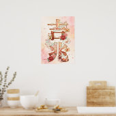 Kitcho: Calligraphy "Good Omen" 260020220 ポスター (キッチン)