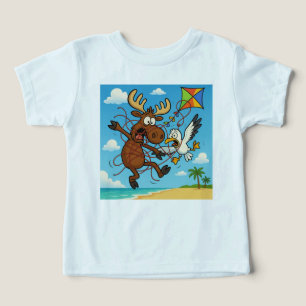 Kite Fight！～子供用ふざけたスカイアドベンチャーTシャツ～