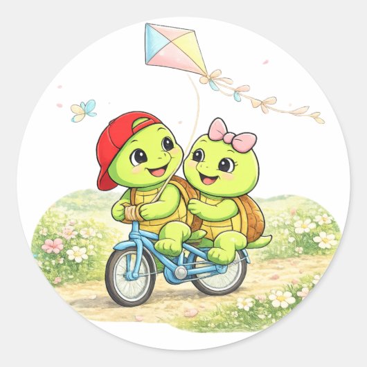 Kite Flying ラウンドシール (正面)