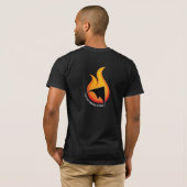 Kite Forge - メンズT (ブラック) Tシャツ (裏面フル)