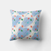 Kite Summer Doodles Pattern クッション (裏面)