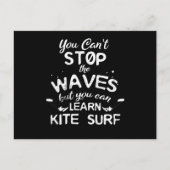 Kite Surf Kitesurfing Stop Waves Surf Windsurfing ポストカード (正面)