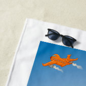 Kite surfing illustratie ビーチタオル (インサイチュ)