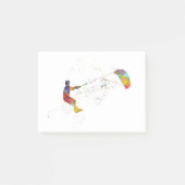 Kite Surfing in Watercolor ポストイット (正面)