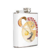 Kite surfing oranje illustratie. フラスク (右)