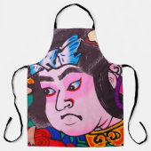 Kiteart,日本の kite,samurの図 エプロン (正面)