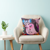 Kiteart,日本の kite,samurの図 クッション (椅子)