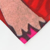 Kiteart,日本の kite,samurの図 フリースブランケット (角)