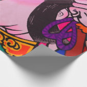 Kiteart,日本の kite,samurの図 ラッピングペーパー (角)