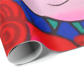 Kiteart,日本の kite,samurの図 ラッピングペーパー (ロールコーナー)