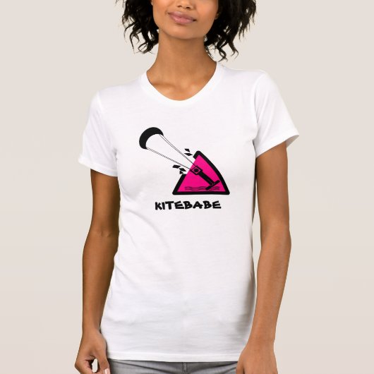 Kitebabeのkitesurfのワイシャツ Tシャツ (正面)