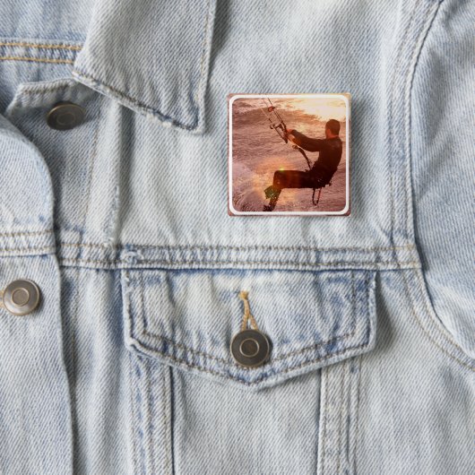 Kiteboard正方形Pin 缶バッジ (インサイチュ)