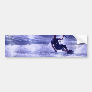 Kiteboardingのデザインのバンパーステッカー バンパーステッカー
