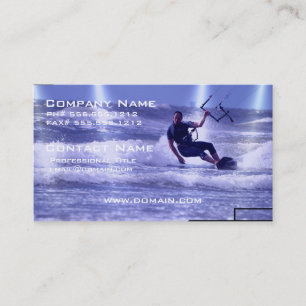 Kiteboardingのデザインの名刺 名刺
