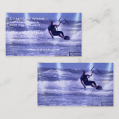 Kiteboardingのデザインの名刺 名刺 (正面/裏面)