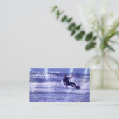 Kiteboardingのデザインの名刺 名刺 (スタンド正面)