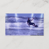 Kiteboardingのデザインの名刺 名刺 (裏面)