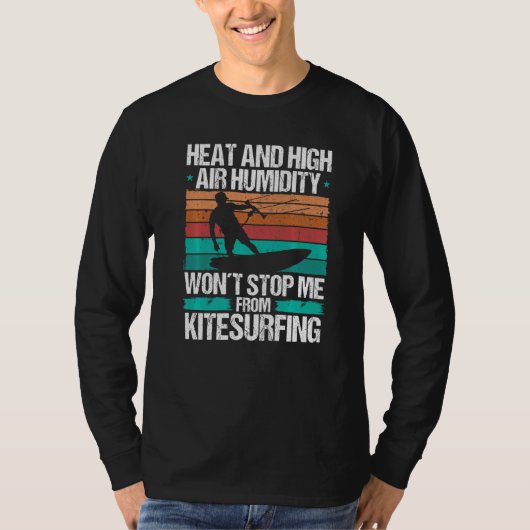 Kiteboarding Heat Funny Kiteboarder Kitesurfer Win Tシャツ (正面)