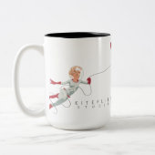 Kitefliersのスタジオのマグ ツートーンマグカップ (左)