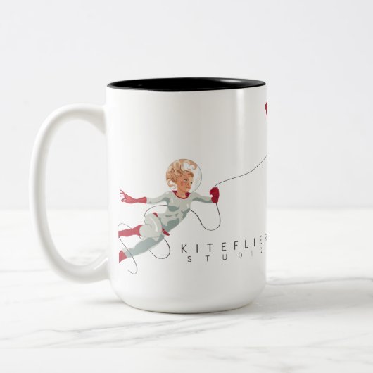 Kitefliersのスタジオのマグ ツートーンマグカップ (左)