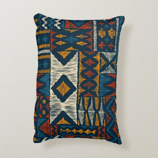 Kitenge chitenge Pattern Africa アクセントクッション (裏面(縦))