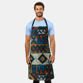 Kitenge chitenge Pattern Africa エプロン (着用した状態)