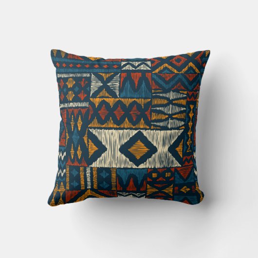 Kitenge chitenge Pattern Africa クッション (裏面)