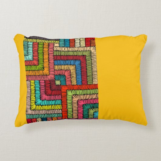 Kitenge Pattern Home Decor pillow アクセントクッション (正面)