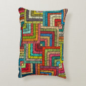Kitenge Pattern Home Decor pillow アクセントクッション (裏面(縦))